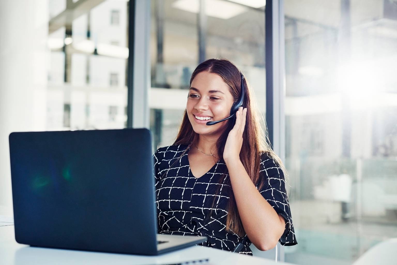 sales candidate on video call